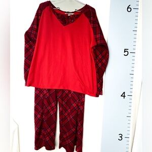 The Pioneer Woman 2PC Pajamas Set Red‎ Plaid XL